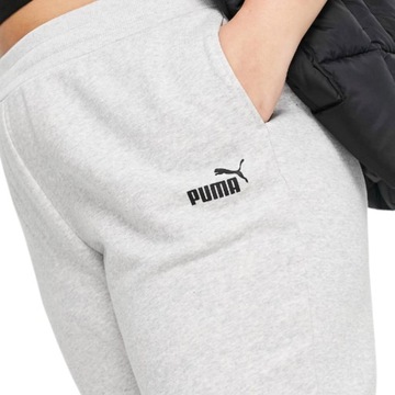 PUMA PLUS Essentials szare spodnie dresowe damskie joggersy logo XXXL 3XL