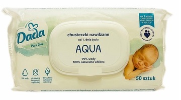 CHUSTECZKI NAWILŻANE DADA PURE CARE AQUA 50 szt.