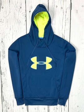 UNDER ARMOUR COLDGEAR Bluza z Kapturem Hoodie Męska Logowana r. M