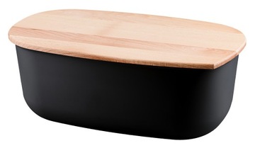 Chlebak pojemnik na chleb pieczywo czarny bukowy