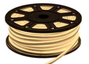 NEON FLEX LED 230V BIAŁY NEUTRALNY JEDNOSTRONNY MOCNY WODOODPORNY LED