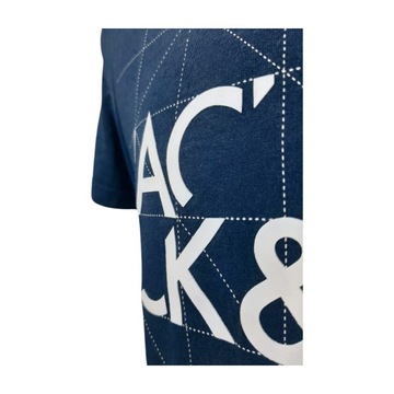 T SHIRT JACK&JONES M S BLUZKA KOSZULKA GRANAT BAWEŁNA MĘSKI