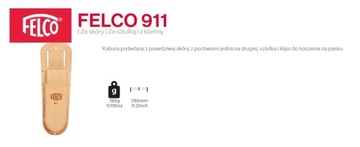 Skórzane etui dla sekatorów FELCO / podwójne
