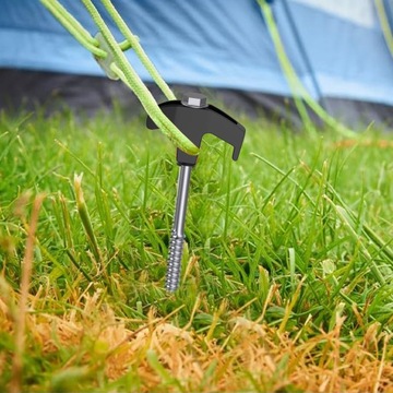 Strong TENT PEGS, СТАЛЬНЫЕ колышки для палатки, 25 см, 12 шт.