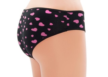 Majtki bawełniane damskie L/XL SERDUSZKA