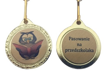 Medal Pasowanie na przedszkolaka Szkoła prezent