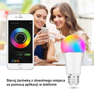 Умный Дом E27 WiFi Светодиодная лампа TUYA 9,5 Вт RGB 2 шт.