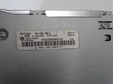 РАДИО CD VW GOLF 5 1KO 035 186