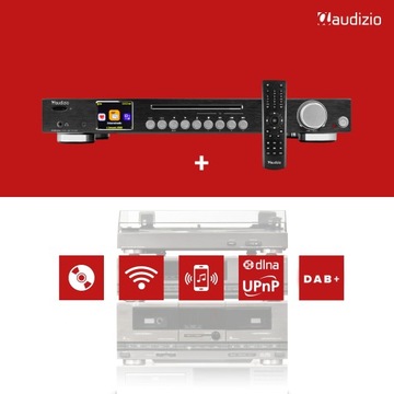 Радио для домашнего офиса с CD WIFI DAB+ FM BT RCA