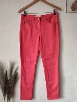 Spodnie jeansowe 38 M czerwone Next skinny slim fit bawełna