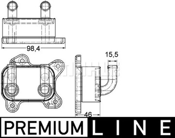 МАСЛЯНЫЙ ОХЛАДИТЕЛЬ OPEL 1.7D ASTRA G CORSA C MAHLE