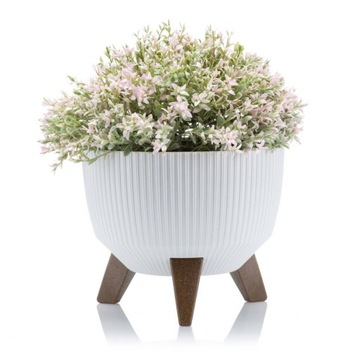 Декоративный цветочный горшок на ножках ДЛЯ ДОМА ЭКО НАБОР 2x ЦВЕТОЧНЫЙ ГОРШОК Вставка-крышка