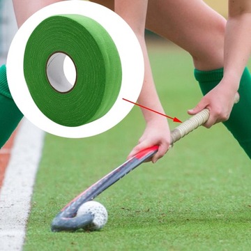 Taśma Taśma sportowa 27 jardów, antypoślizgowa, zielona do hokeja na lodzie