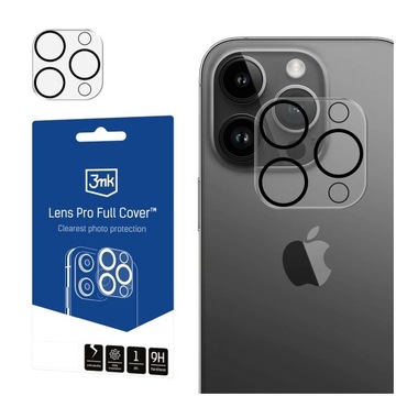3MK SZKŁO NA APARAT OBIEKTWY PEŁNE DO iPHONE 15 PRO / 15 PRO MAX CAŁA WYSPA