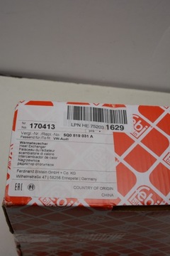 FEBI BILSTEIN 170413 NÁHRADA TEPLÁ TOPENÍ INTERIÉR