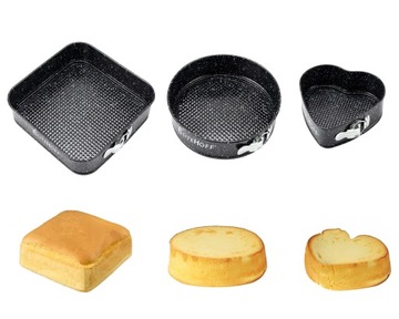 3 x TORTOWNICA do pieczenia ciast 20 - 22 - 24 cm