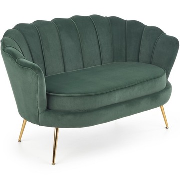 Fotel Wypoczynkowy Amorinito XL Sofa Zielony/Złoty