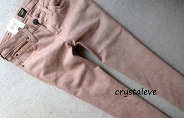 rurki skinny LEE SCARLETT pastelowe W26 L33 XS/34