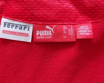 PUMA FERRARI F1 TEAM ISSUE SHINY BOMBER JACKET Sportowa Kurtka dla Fana L