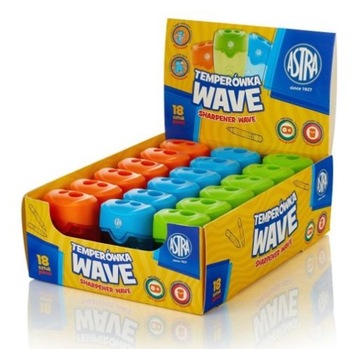 ДВОЙНАЯ ТОЧИЛКА ASTRA WAVE С КОНТЕЙНЕРОМ, 2 ОТВЕРСТИЯ, СТРОГАТЕЛЬНЫЙ