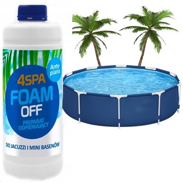 GAMIX 4SPA FOAM OFF REDUKUJE ANTYPIANA NA PIANĘ W JACUZZI WANNIE SPA 1 LITR