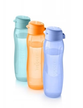 Tupperware 3 x Oryginalna Aqua Butelka Slim 750ml