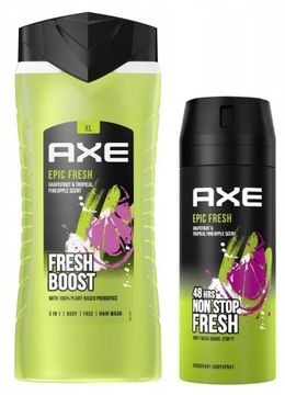 Axe Żel i Dezodorant Epic Fresh w Zestawie Energia i Orzeźwienie w Duecie