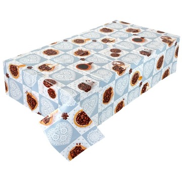 Скатерть клеёнка ПВХ на флизелине 120х140см