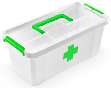APTECZKA POJEMNIK NA LEKI ORGANIZER 8 l + WKŁAD