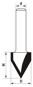 Frez fazujący D=22,2xH=26,8/d=12 45st. GLOBUS