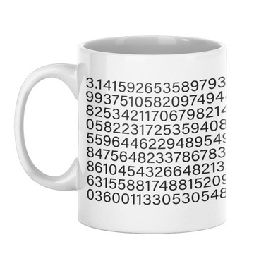Kubek matematyka prezent nauczyciela liczba pi