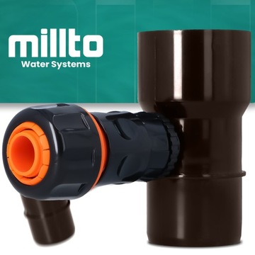 ДОЖДЕВОЙ УБОРНИК 90 ММ ДОЖДЕВОЙ СБОРНИК ЖЕЛОБ ВОССТАНОВЛЕНИЯ КОРИЧНЕВЫЙ X5