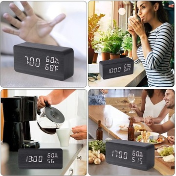 Электронный БУДИЛЬНИК Термометр Гигрометр