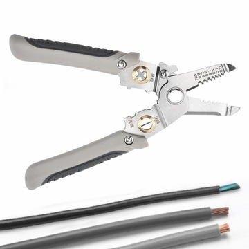Wielofunkcyjny ściągacz izolacji z nożem bocznym