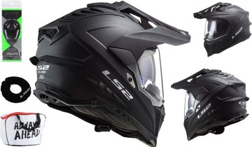 LS2 MX701 czarny mat KASK TURYSTYK QUAD ENDURO