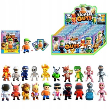 24 SZTUK ZESTAW FIGURKI STUMBLE GUYS KOMPLET KARTA