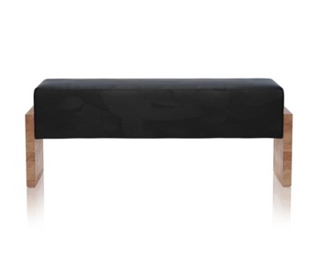 Sofa Ławka TSUNAMI Grube Siedzisko FOCUS 20 Black