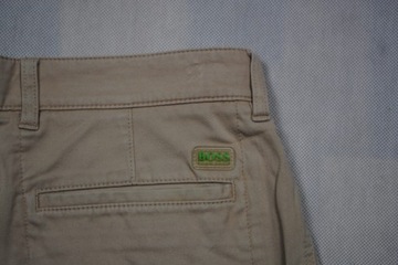 Hugo Boss Spodnie Męskie ELEGANCKIE Beżowe Logo Klasyk Unikat 46 S M