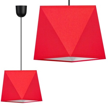 LAMPA WISZĄCA ŻYRANDOL SUFITOWA DIAMENT ABAŻUR LED