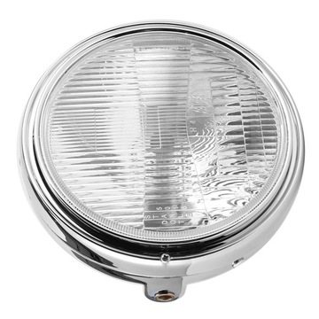 LAMPA MOTOCYKLOWA REFLEKTOR PRZÓD CHOPPER CHROM