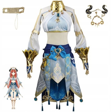 Cosplay Genshin Impact Cos Nilou niebieski kostiu