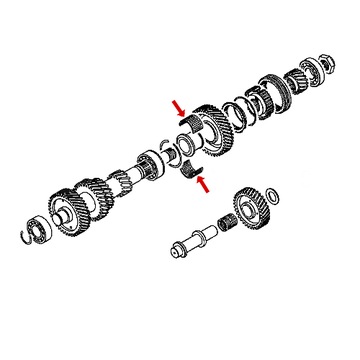 LOŽISKO JEHLOVÉ PŘEVODOVKY PAJERO L400 MR515057 OE