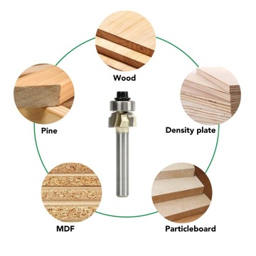 Фреза по дереву с шипами и пазами 1/4*R1