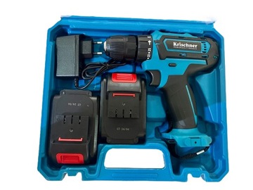 Аккумуляторная дрель, отвертка, 48 В, набор инструментов, чемодан Кришнера.