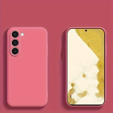 Квадратный жидкий силиконовый чехол для телефона Samsung Galaxy S22 S23 S