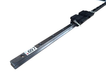 Prowadnica AMT MSA20R-N 20mm + 2x wózek MSA20E-N 840mm NrD697