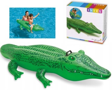 НАДУВНОЙ МАТРАС ДЛЯ ПЛАВАНИЯ ИЗ КРОКОДИЛА 168 СМ INTEX