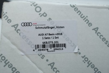брызговик брызговики ЛЕВЫЙ ПРАВЫЙ ЗАДНИЙ AUDI A7 C8 2018-