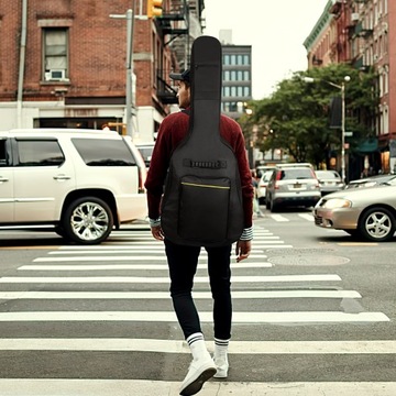 ZESTAW POKROWIEC NA GITARĘ AKUSTYCZNĄ - TORBA NA GITARĘ Z AKCESORIAMI