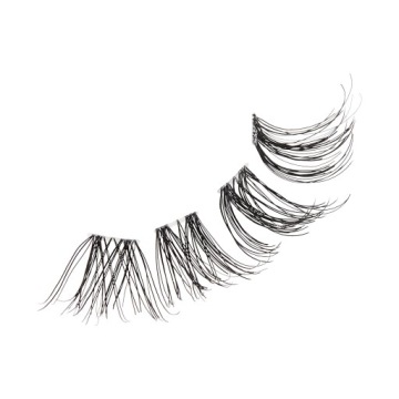 Пучки ресниц короткие средние ресницы подъемник TRIO LASHES NNT02C Kiss 30 шт.